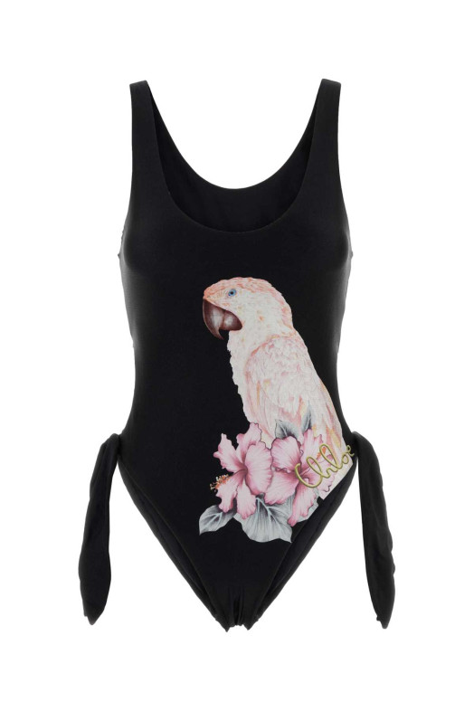Black stretch nylon swimsuit CHLOE (CH26AMB33889)