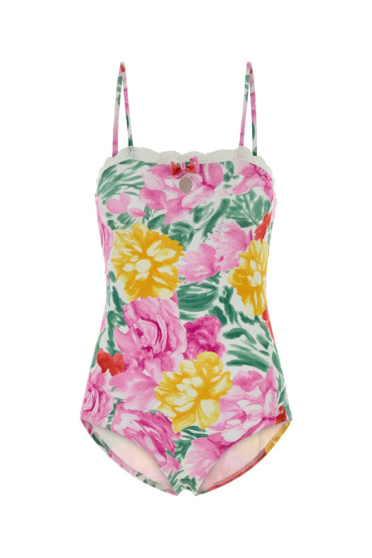 Printed stretch nylon bodysuit CHLOE (CH26UBD16334)