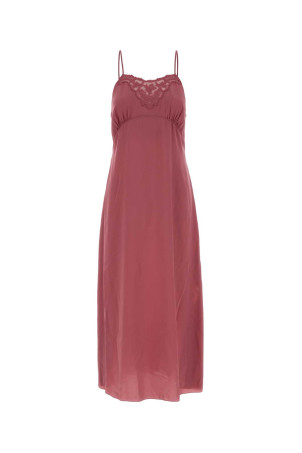 Dark pink crepe long dress CHLOE (CH26UR137005)