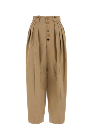 Beige cotton wide-leg pant pant CHLOE (CH26WPA18142)