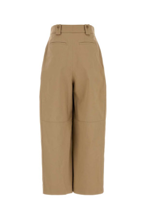 Beige cotton wide-leg pant pant CHLOE (CH26WPA18142)