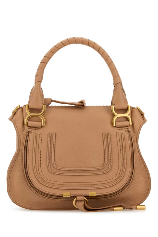 Peach leather small Marcie handbag CHLOE (CHC22AS628I31)