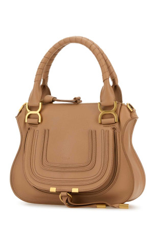 Peach leather small Marcie handbag CHLOE (CHC22AS628I31)