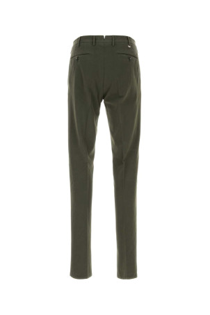 Olive green stretch cotton blend pant PT TORINO (COVT01Z00CL1TU91)