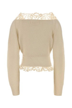 Cream cashmere sweater ERMANNO SCERVINO (D495M733APYCN)