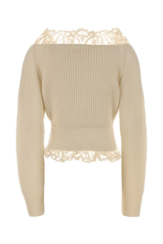 Cream cashmere sweater ERMANNO SCERVINO (D495M733APYCN)
