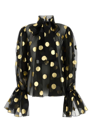Printed organza blouse DOLCE & GABBANA (F7AI9THS100)