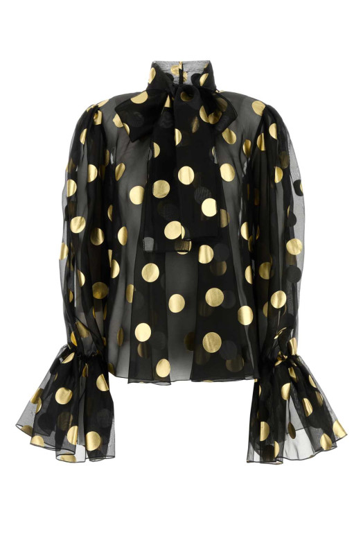 Printed organza blouse DOLCE & GABBANA (F7AI9THS100)