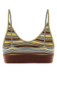Embroidered stretch cotton crop-top FENDI (FS9795AW88)