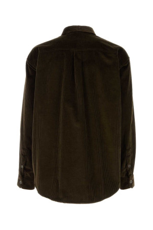 Dark brown corduroy shirt Brown LOEWE (H526Y05WIV)