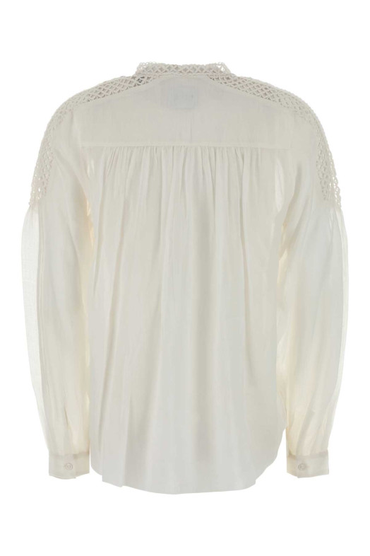White viscose blend Polda blouse ISABEL MARANT ETOILE (HT0942FAD3J04E)