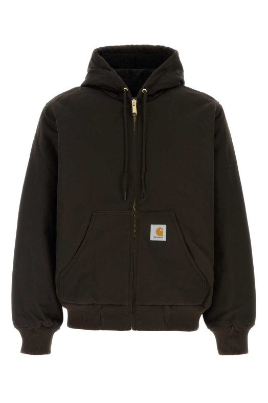 Dark brown cotton Active Jacket CARHARTT WIP (I023083)