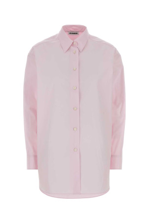 Pastel pink poplin oversize shirt JIL SANDER (J02DL0319J45342)