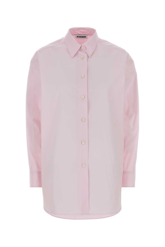 Pastel pink poplin oversize shirt JIL SANDER (J02DL0319J45342)