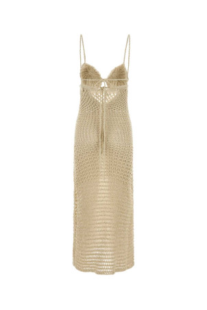 Sand crochet The Sound Of The Sea dress ALANUI (LWHI045R26KNI0010F0F)