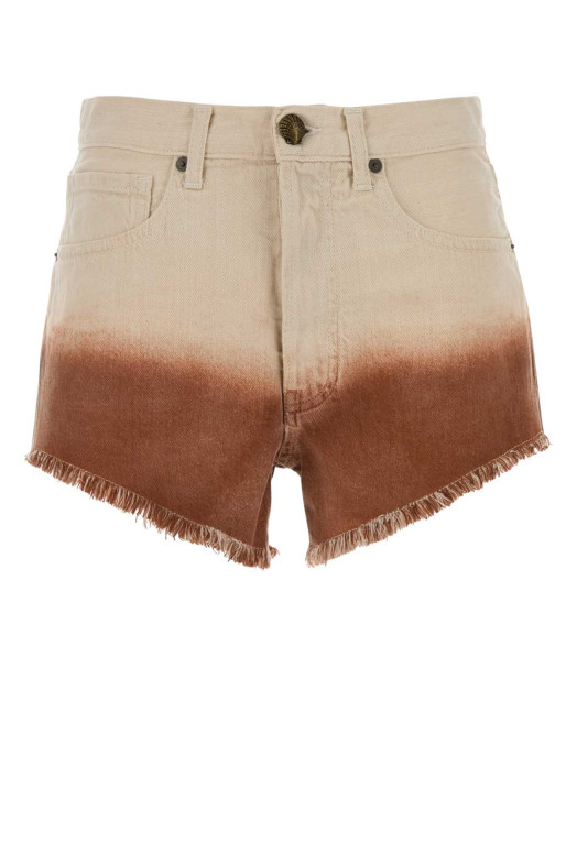 Two-tone denim shorts ALANUI (LWYC009R26DEN0020373)