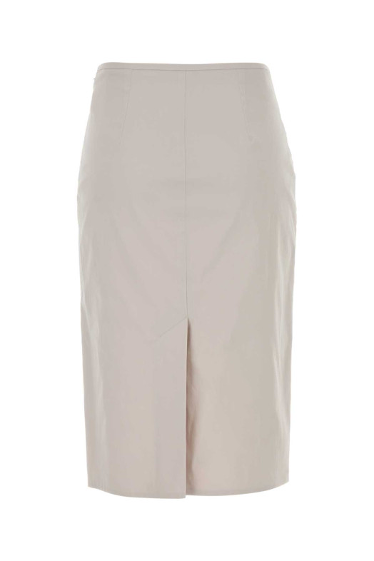 Chalk stretch poplin skirt MIU MIU (MG2776SOOO6472)
