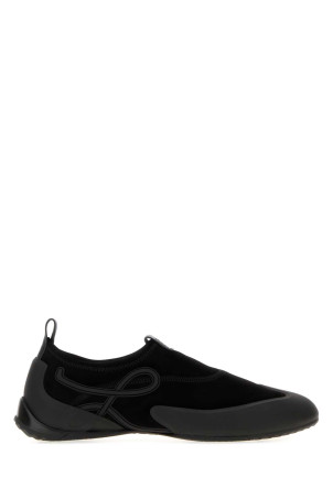 Black suede Grip Aqua slip ons Black LOEWE (MGRP282X06)