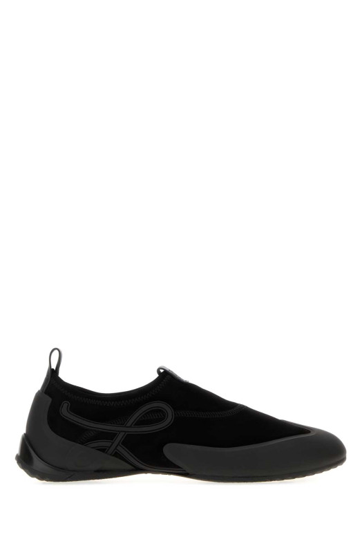 Black suede Grip Aqua slip ons Black LOEWE (MGRP282X06)