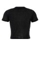 Black cotton t-shirt Black MIU MIU (MJN466SOOO133O)