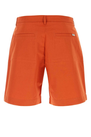 Dark orange cotton bermuda shorts MAISON KITSUNE (MM01402WW0074)