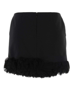 Black stretch gabardine mini skirt BLUMARINE (NF6020T960A4G135A)