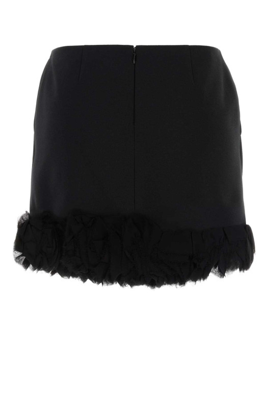 Black stretch gabardine mini skirt BLUMARINE (NF6020T960A4G135A)