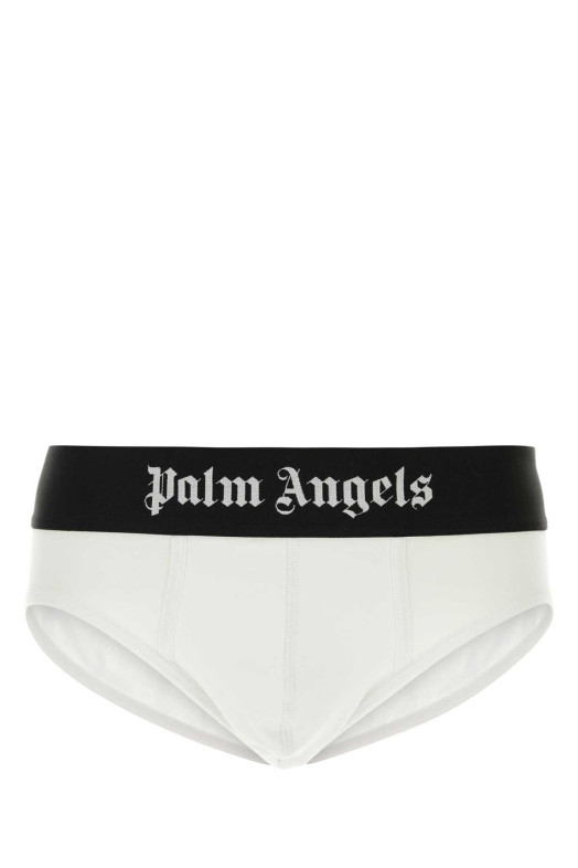 White stretch cotton brief set PALM ANGELS (PMUF002C99FAB001)