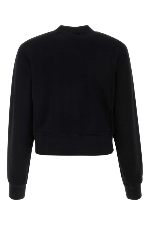 Black cotton sweatshirt Black PALM ANGELS (PWBA016R24FLE001)