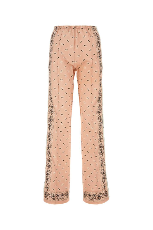 Printed linen blend pant PALM ANGELS (PWCJ010S24FAB002)
