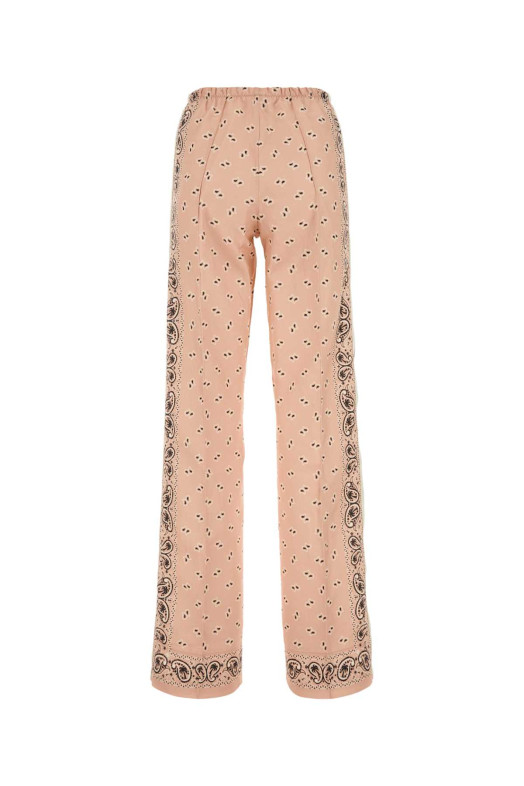 Printed linen blend pant PALM ANGELS (PWCJ010S24FAB002)