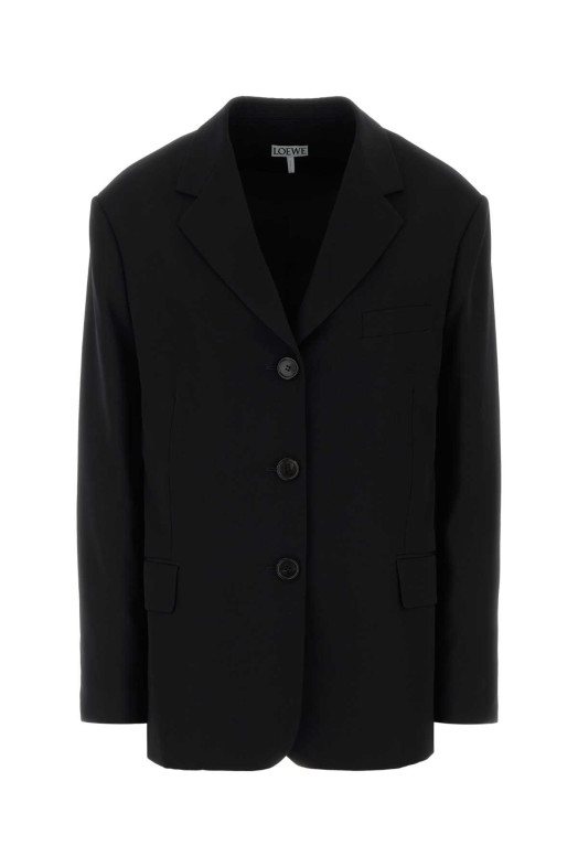 Black wool oversize blazer Black LOEWE (S359Y03XAX)