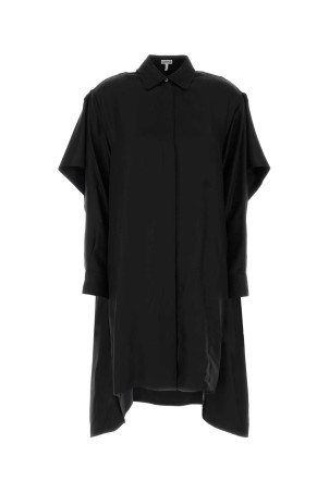 Black twill shirt dress Black LOEWE (S540Y09XXW)