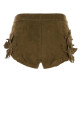 Olive green suede Kevana shorts ISABEL MARANT (SH0324FAD2E04I)