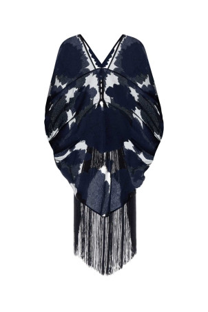 Embroidered silk 1920 blouse Blue TALLER MARMO (TMFA2607653)