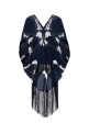 Embroidered silk 1920 blouse Blue TALLER MARMO (TMFA2607653)