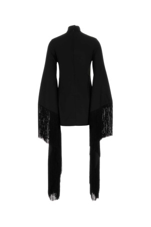 Black stretch crepe mini dress Black TALLER MARMO (TMFA2640133)