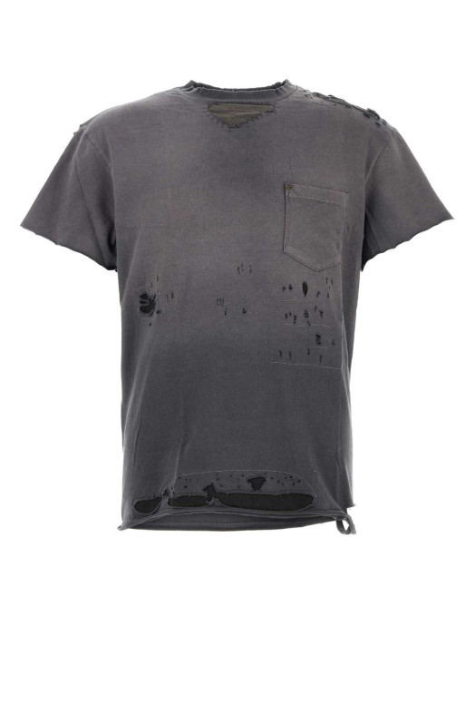Black cotton t-shirt Black GALLERY DEPT (TOP010)