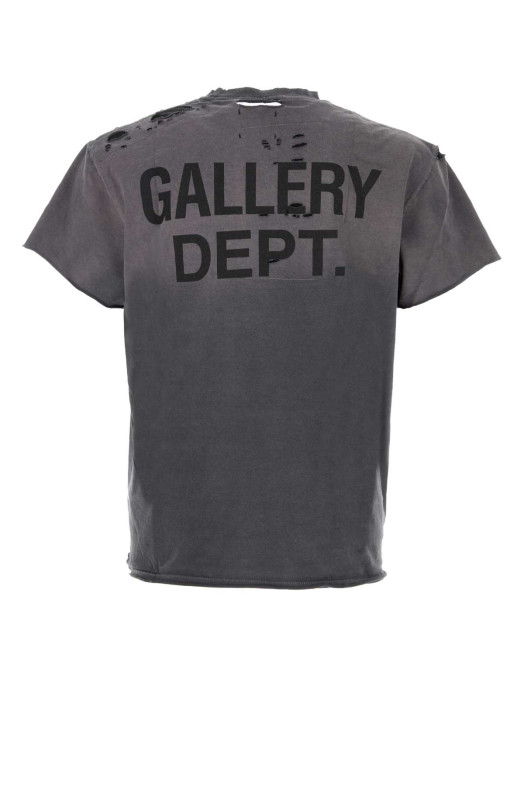 Black cotton t-shirt Black GALLERY DEPT (TOP010)