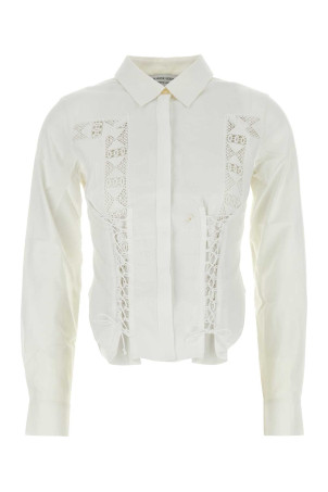 White cotton shirt MARINE SERRE (WSI018AUWOV0007)