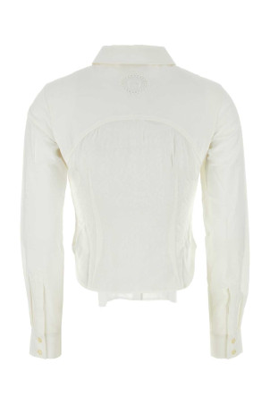 White cotton shirt MARINE SERRE (WSI018AUWOV0007)