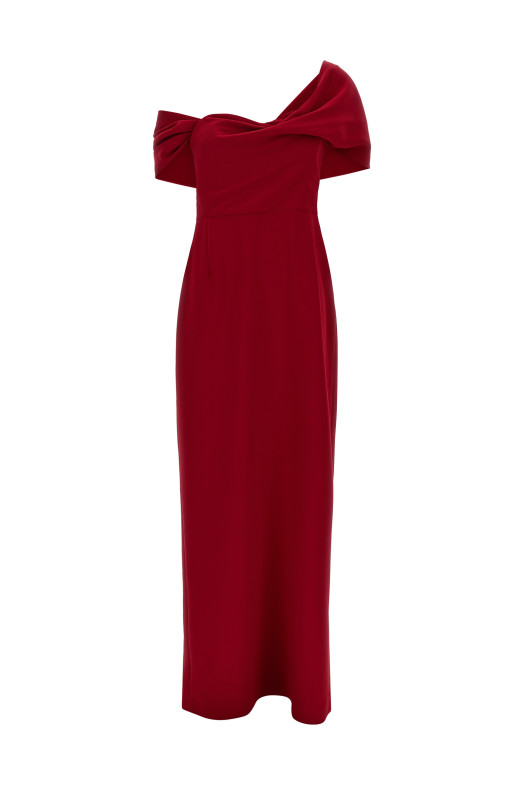 Column dress Red