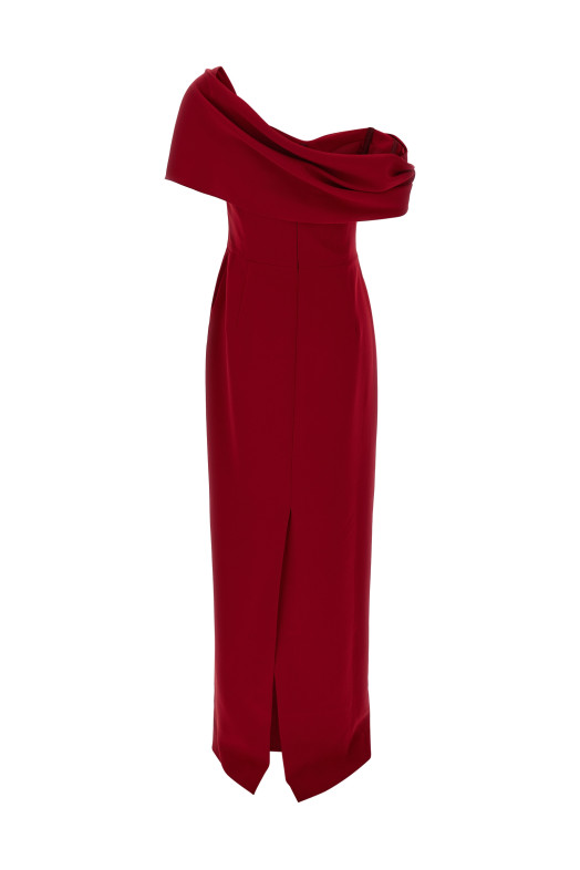 Column dress Red