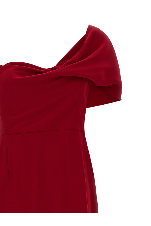 Column dress Red