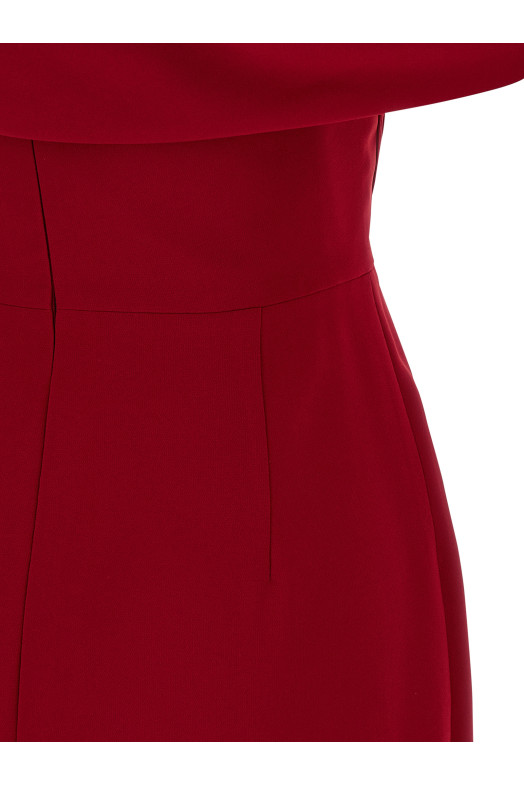 Column dress Red