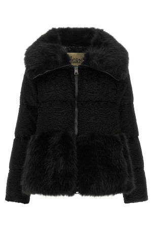 Black Astrakhan effect jacket Black