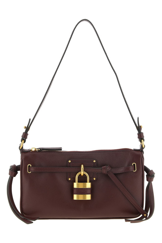 'Paddington Sling' burgundy mini clutch Bordeaux