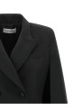 'Tuxedo' feather cape Black