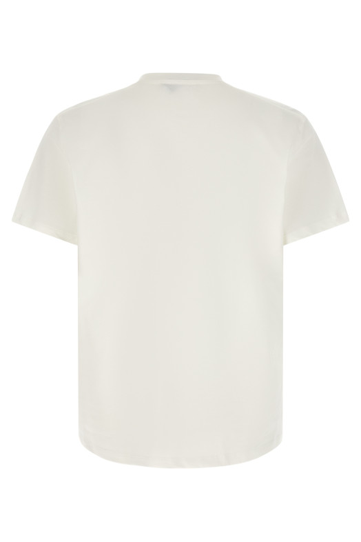 Хлопковая футболка, белого цвета TSHIRTMANICACORTEBIANCO