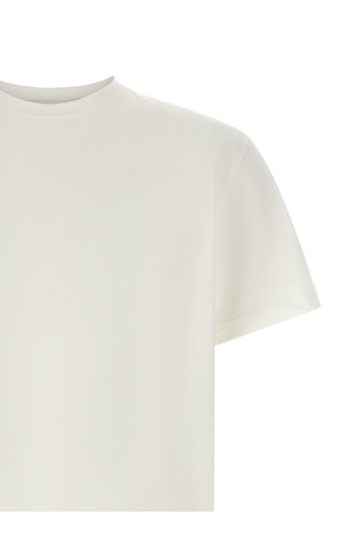 Хлопковая футболка, белого цвета TSHIRTMANICACORTEBIANCO